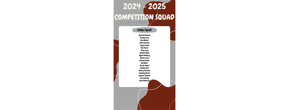 Competition Squad 2024-2025